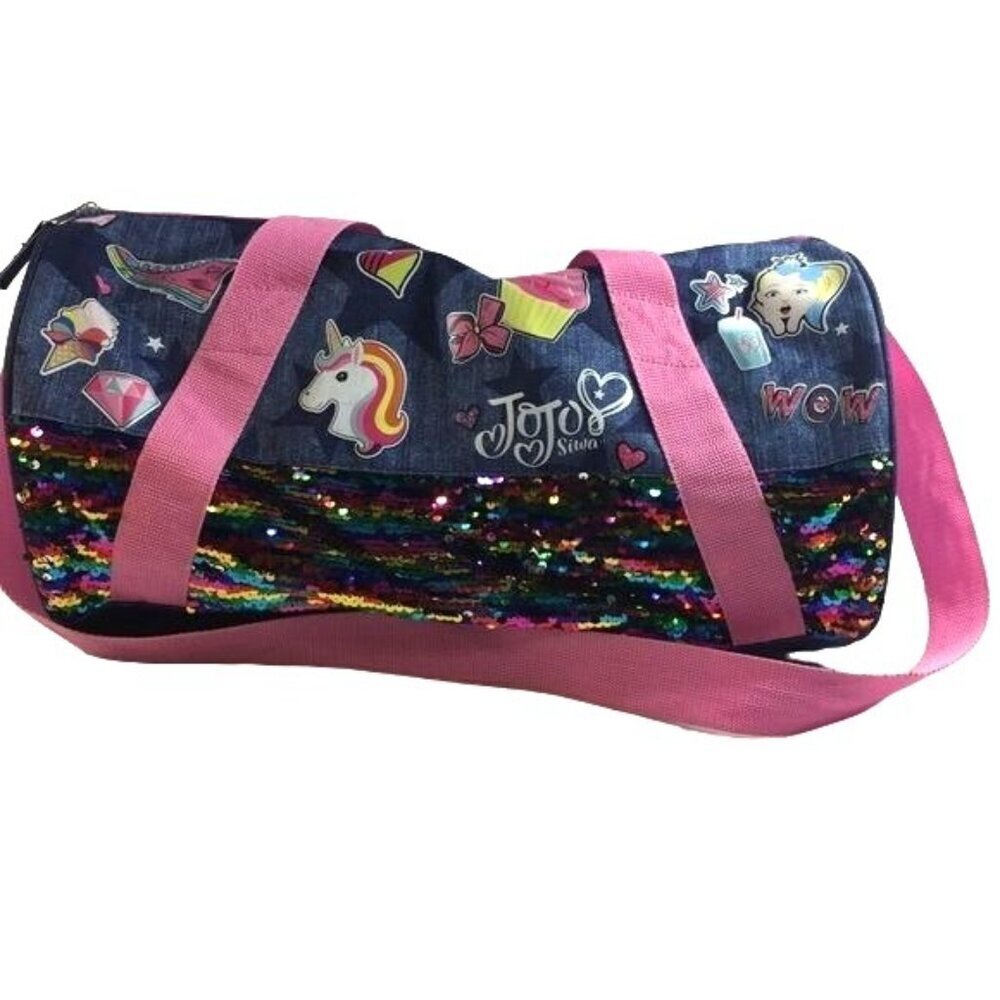 Nickelodeon JoJo Girls Over Night Duffle Bag Blue Multi
